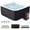 73"L Square Hot Tub Energy Efficient, variant on Inflatable Hot Tub 73"x73"x25", 4-6 Person Large Square Outdoor Spa Blow up Hot Tubs with 130 Bubble Jets, Blow Up Air Hot Tub with Heater Pump, Insulated Cover, 2 Filter Cartridges Outdoor Pool SPA