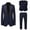 Navy, variant on JHLZHS 80 S Outfits for Men Male Slim Fit Business Wedding Party Three Piece 70S Outfits for Men and Women Matching Mens Vacation Outfits Beach