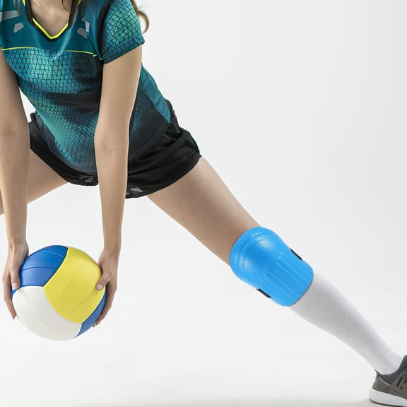PENIKOKO Breathable Blue Knee Pads Cushion with Adjustable Support for Yoga and Kneeling