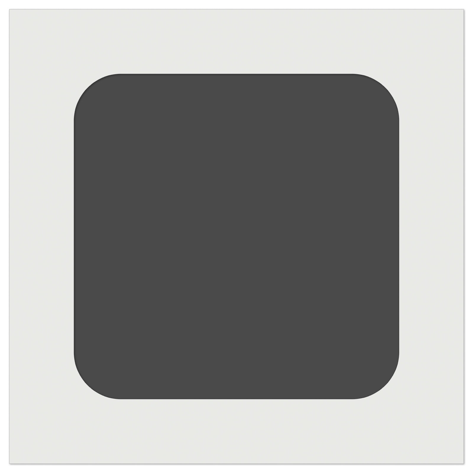 Square Rounded Corners DIY Cookie Wall Craft Stencil - 3.5 Inch ...