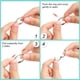 thumbnail image 4 of Binder Rings 20 Pcs 20 x 2mm, Metal Loose Leaf Binder Ring, Rings for Flash Cards, Index Card Rings, Book Rings, Paper Rings for Office, Home, 4 of 7