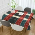 thumbnail image 2 of Yayeee Tablecloths 60" x 60" Rectangle Wrinkle Resistant Party Table Cover, Vibrant Red Tartan Pattern, 2 of 8