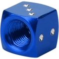 thumbnail image 3 of Tapa de válvula de coche, 4 piezas Tapas de válvula de neumático universales Tapas de válvula de aleación de aluminio a prueba de polvo Estilo dado para coche bicicleta motocicleta,Azul, 3 of 5