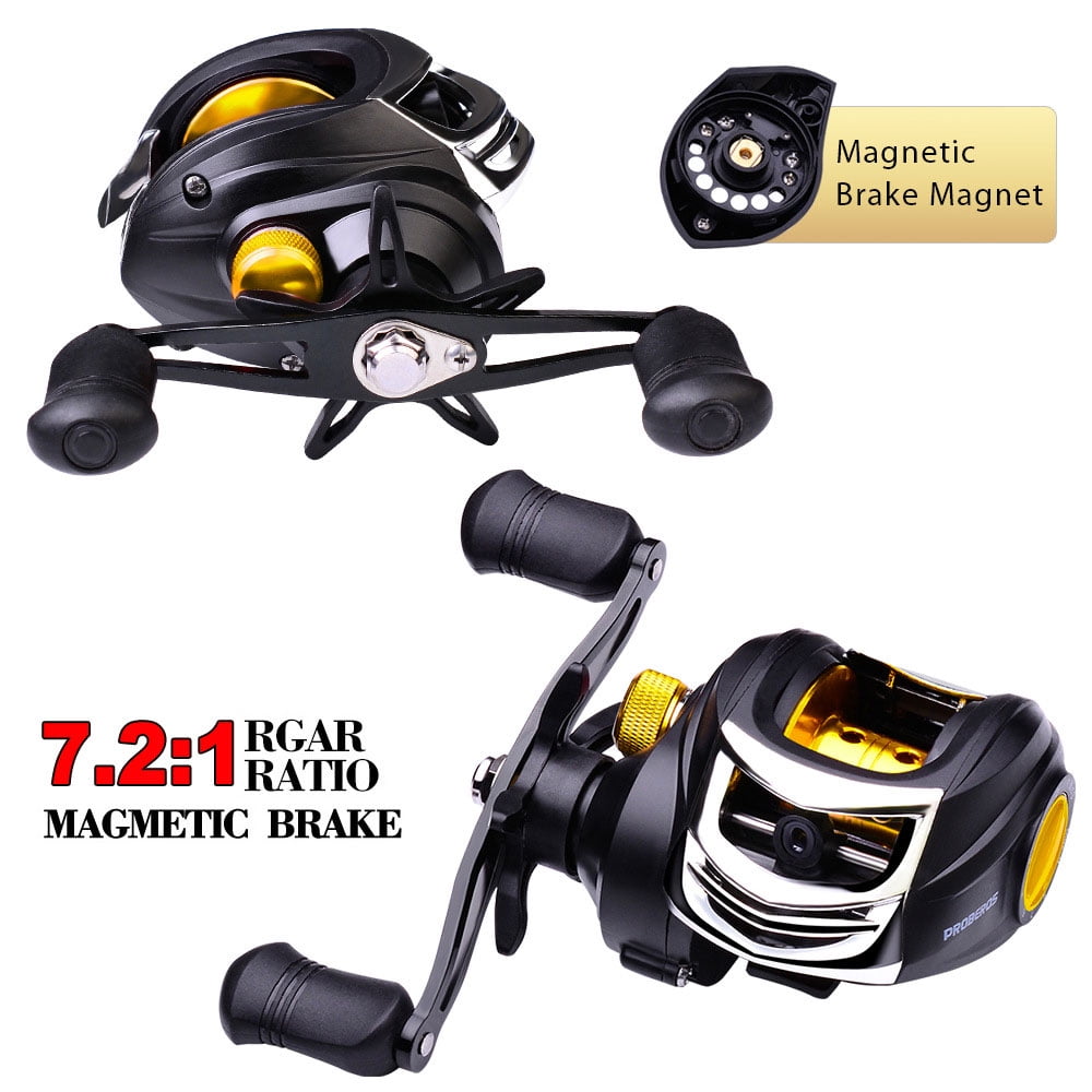 High Speed 7.2:1 Gear Ratio Baitcast Fishing Reel Metal Baitcasting AU E3M2 High Speed 7.2:1 Gear Ratio Baitcast Fishing Reel Metal Baitcasting AU E3M2