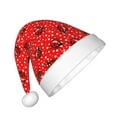 thumbnail image 2 of Rocae Red Ladybugs On White Dotted for Christmas Hat for Kids Hats Christmas Party Supplies, 2 of 6