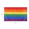 thumbnail image 4 of 90X150cm Bandera del orgullo gay Bandera del orgullo del arco iris para la decoración del hogar / al aire libre (90X150cm), 4 of 8