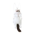 thumbnail image 1 of KLKCMS Sac à Dos en Forme de Chat Mode Sac à Dos en Peluche Réaliste pour Magasinage Rue D, 1 of 9
