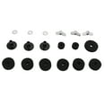 thumbnail image 1 of Rondelle d'Écrou d'Aile, Ensemble de Tampons en Feutre Taille Standard Diamètres Multiples Résistant à l'Usure Pièces d'Instruments de Percussion Durables pour Fixer et Réparer Tambour Cymbale Noir, 1 of 8