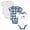 Blue Elephant, variant on Hudson Baby Infant Boy Cotton Bodysuits, Boy First Valentine Easter, 3-6 Months