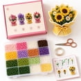 thumbnail image 3 of Beaded DIY Kit Stress Relief Bead Art Set Handmade Decorative Ornament Gift For Adults And Teens Includes All Supplies And Instructions, 3 of 6
