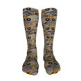 thumbnail image 5 of KLL Retro Excavator Print Cool Socks Men's Women's Crew Socks Funny Crazy Novelty Stockings, 5 of 8