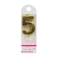 thumbnail image 2 of 12 Pack: Gold Number Candle by Celebrate It, 2 of 3