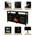 thumbnail image 3 of Topbuy 58" Fireplace TV Stand Media Console Table with 18" 1500W Electric Fireplace Black, 3 of 6