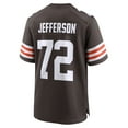 thumbnail image 3 of Men's Nike Quinton Jefferson  Brown Cleveland Browns Team Game Jersey, 3 of 3