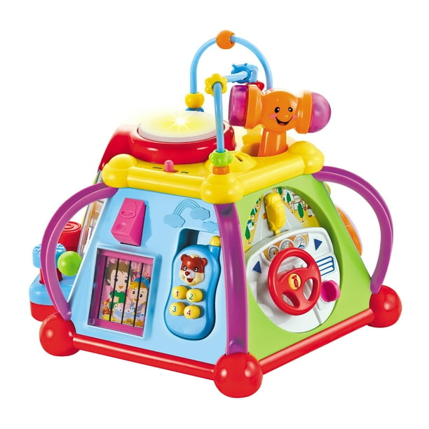 Huile Musical Activity Cube Toy Educational Game Play Center with