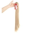 thumbnail image 4 of LELINTA Women 21" Claw Clip in Pony Tail Long Straight Claw Jaw Ponytail Hair Extension Piece 170g, 4 of 5