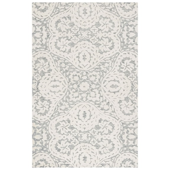 SAFAVIEH Metro Egbert Medallion Area Rug, Ivory/Grey, 8' x 10'