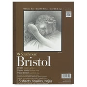 Strathmore Bristol Paper Pad, 400 Series, Smooth, 9in x 12in, 15 Sheets/Pad