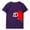 Men (Purple), variant on Short Sleeve Shirts For Couples Matching Valentine's Heart Print Fashion Casual Crew Neck Loose T Shirt Comfortable Comfy Soft His And Her Basic Tee Vacation Clothes Red S