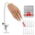 thumbnail image 1 of LIONVISON Mano de práctica para uñas acrílicas, práctica de mano de uñas de silicona, dedos flexibles, mano de entrenamiento falso, manos de maniquí falsas para práctica de uñas, kit de modelo de mano, 1 of 5
