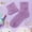 Light Purple, variant on Women's Sparkly Solid Color Slouch Socks, Fashionable Mid Calf Hosiery for Daily Wear and Casual Outfits with Comfortable Stretch Fit