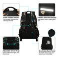 thumbnail image 4 of FORMRS Kids School Backpack Elementary Student Unisex Travel Bookbag with Reflective Stripes, Black Halloween Dancing, 4 of 7