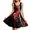 Red Hearts, variant on Renewold Summer Tank Dress with Pockets Valentine's Day Gifts Red Bow Heart Round Neck Knee Length Swing Twirl Clothes Size M Fashion Beach Sundress for Women