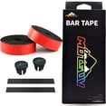 thumbnail image 2 of Bike Handlebar Wraps antideslizante Bicicleta Elástica Cinta autoadhesiva Ligero Ligero Ciclismo Protección Cinturón Red 2 Pieces / Caja Eigraketly OD003396-01B, 2 of 7