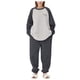 thumbnail image 1 of Camisón de talla grande Gibobby Ropa de dormir unisex Pijama de franela Gris XL, 1 of 5