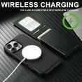 thumbnail image 4 of For iPhone 16/17 Series Wallet Case, Magnetic  Wireless Charging & Card Holder, 4 of 9