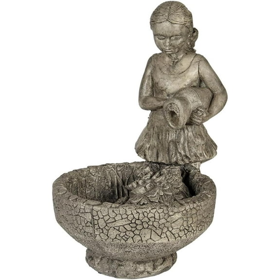 Solid Rock Stoneworks Concrete Katrina Fountain - 23" Tall - Pre Aged