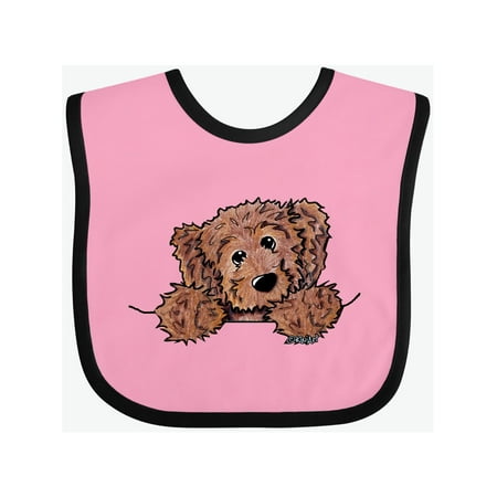 

Inktastic Pocket Chocolate Doodle Gift Baby Boy or Baby Girl Bib