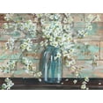 thumbnail image 2 of Tre Sorelle Studios 24x19 White Modern Wood Framed Museum Art Print Titled - Blossoms in Mason Jar, 2 of 4
