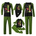 thumbnail image 1 of Conjuntos de pijamas navideños familiares a juego Grinch 2024, pijama de Grinch con parte superior y pantalones de pijama a cuadros, pijama de Grinch para niños y adultos para la familia, 2 Años, 1 of 3