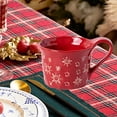 thumbnail image 1 of 1 pieza de vajilla navideña, regalo de Navidad para cenas en interiores, fiestas y comedores Taza roja, 1 of 8