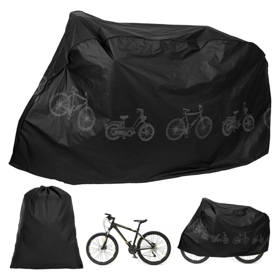 LUIISIS Waterproof Bicycle Cover,79 x 43 inch Bike Dustproof Cover with Storage Bag,Portable Bicycle Cover Outdoor Waterproof for Outside Anti Dust Rain UV-Protection for Mountain Bike Road Bike