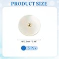 thumbnail image 2 of 5Pcs Natural Shell Button, 12.5mm Flat Shell Shank Buttons, Beige/Gold, 2 of 6