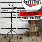 Extended Height Snare Drum Stand - Griffin Tall Concert Stand Up Mount Holder