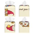 thumbnail image 2 of KLL Autumn Gnomes1 Print Tissue Box Cover,Leather Tissue Holder Square Facial Tissue Case Facial Paper Organizer Dispenser for Bathroom, Vanity Countertop, 2 of 7