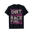thumbnail image 2 of Camiseta de motocross para mujer "Dirt Is My Makeup" - 100 % algodón, cuello redondo, negra, 220 g, tallas S-XXXL, 2 of 8
