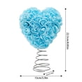 thumbnail image 3 of Valentine's Day Preserved Rose Tree Topper, Foam and Metal Floral Ornament for Holiday Tree Decoration, Romantic Centerpiece for Tables and Seasonal Displays, 3 of 7