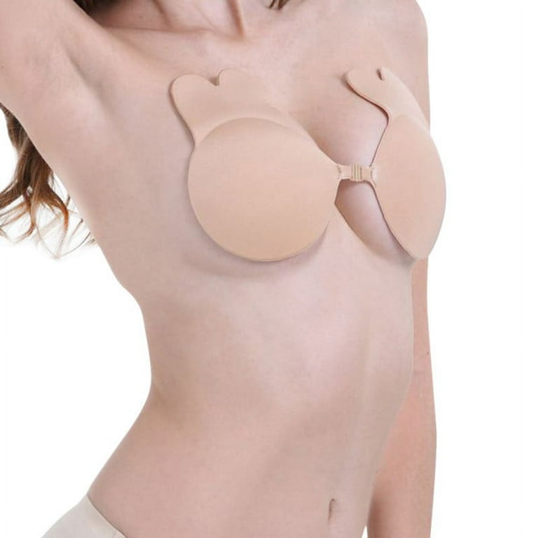 Silicone Invisible Gel Nipple Bras Sticky Strapless Reusable Nipple Cover  Bra US