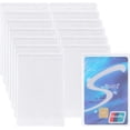 thumbnail image 1 of 80 Pcs Protège-Cartes de Crédit Transparent, Porte-Cartes de Santé, Protection Givrée, 1 of 5