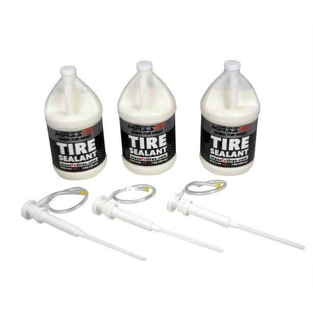 MASSFX Premium Flat Preventer Tire Sealant Made in USA (1 Gal) 3 Pack