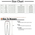 thumbnail image 3 of YUNAFFT Women High Waist Casual Wide Leg Long Pants Women Casual Solid Straight Leg Pants Waistband Bandage Mid-Waist Pants Trousers, 3 of 6