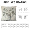thumbnail image 5 of YINGXI Eucalyptus Leaves Decorative Pillow Cover Summer Truck Throw Pillow Case Buffalo Plaids Cushion Cover for Home Office Sofa Couch Decoration 24x24in, 5 of 5