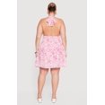 thumbnail image 3 of Women's Plus Size Floral Print Smocked Waist Skater Dress with Shorts Lining, 3 of 4