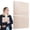 YY01-Light Beige, variant on Plastic Pocket Folders with Prongs, 2 Pocket Plastic Folder, Two Pocket with Prongs, Assorted Colors, Letter Size, Metal Fasteners, Pocket Paper File Folders for Office Home Business