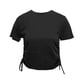 thumbnail image 1 of TriDri - Top Crop Plegado para Mujer (Negro), 1 of 3