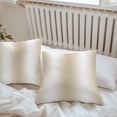 thumbnail image 6 of Beige White Ombre Throw Pillow Covers 24x24 Inch Set of 2, Abstract Art Modern Cream Gradient Waterproof Outdoor Pillow Covers, Decorative Cushion Pillowcases for Couch, Sofa, Bed, Garden, Patio, 6 of 9